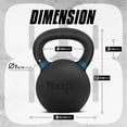 thumbnail image 2 of Powder Coat Kettlebell - Cast Iron - 40 KG / 88 LB, 2 of 5