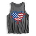 thumbnail image 4 of Tnhcen 4th of July USA Flag Heart-Shaped Graphic Tank for Women Patriotic Sleeveless Top Independence Day Summer Festival Shirt S-2XL, 4 of 4
