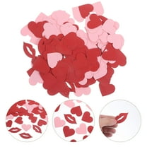 Raindrops Confetti Photo Props Cardstock Lip and Heart Confetti 200Pcs