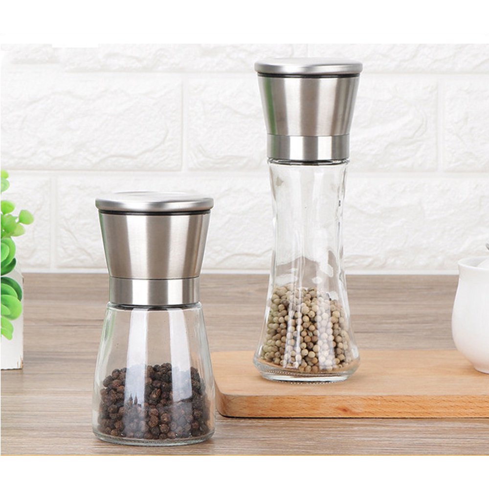 1Pcs Salt and Pepper Grinder Set Stainless Steel Mills, Gourmet