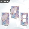 thumbnail image 7 of Yayeee Duplex Wall Plate 1-Gang 4.5"x2.7" Home Receptacle Light Switch Decorative Outlet Cover, Purple Marble Pattern, 7 of 7