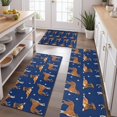 thumbnail image 2 of Cute Boxe Kitchen Rugs Sets Of 3,Kitchen Runner Rugs Non Skid Washable,Decorative Kitchen Floor Mats for Kitchen,Sink,Laundry,17"x30"+ 17"x47" + 17"x59", 2 of 6