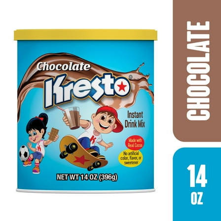 Kresto Chocolate Flavor Powder Drink Mix 14 oz, Can