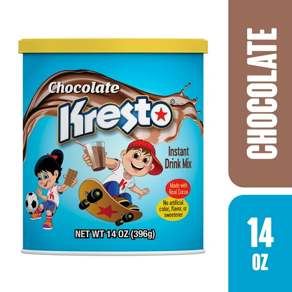 Kresto Chocolate Flavor Powder Drink Mix 14 oz, Can