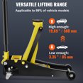 thumbnail image 3 of VEVOR Floor Jack, 3 Ton Low Profile Floor Jack, Heavy-duty Steel Racing Floor Jack with Dual Pistons Quick Lift Pump, Floor Jack Lifting Range 3.35"-19.69", 3 of 9