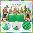 thumbnail image 5 of Luau Grass Table Skirt 9 Feet x 29 Inch Hawaiian Table Skirt for Tropical Hawaiian Party Decorations Luau Party Supplies Tiki Hut Bar Island Beach Party Decor, 5 of 7