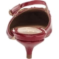 thumbnail image 3 of Sam Edelman Fitzgerald Red Mahogany Pointed Toe Slingback Kitten Heeled Pumps (Red Mahogany, 8), 3 of 6