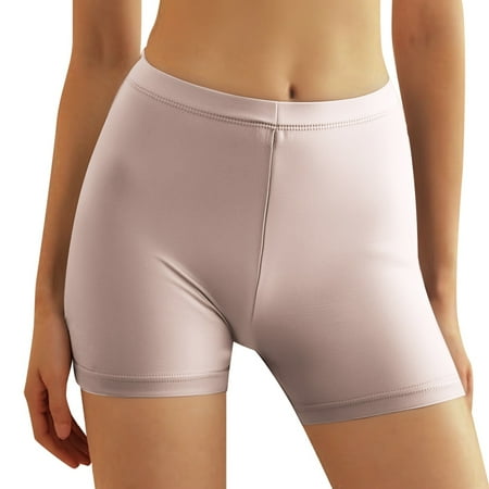 Women s Solid Color Silk Mid Waist Underwear Women s Silk Knit Comfortable Breathable Leggings