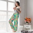 thumbnail image 3 of Haiem Colorful Palm Leaves Women's Pajama Pants Ultra Lightweight Pjs Bottoms Sleepwear Bottom Pants With Pocket Drawstring-X-Large, 3 of 7