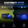 thumbnail image 4 of Glow in the Dark Lacrosse Ball | Night Practice & Training Equipment for All Ages | 2 Pack Official Size & Weight | Lacrosse Gift | LED Red, 4 of 7