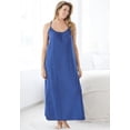 thumbnail image 6 of Dreams & Co. Plus Size Breezy Eyelet Knit Long Nightgown, 6 of 6
