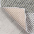 thumbnail image 6 of Well Woven Welma Green Grey Modern Geometric Boxes Stripes Indoor Area Rug 3x5 (3'11" x 5'3"), 6 of 8
