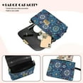 thumbnail image 4 of Pzuqiu Blue Mandala Women Leather Crossbody Bag Soft Lightness Small Crossbody Bags for Women with Chain Strap Exquisite Practical Fashion for Party and Special Occasions, 4 of 7