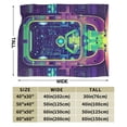 thumbnail image 3 of ZICANCN Robot Table Sitting Anti-Pilling Flannel Bed Throw Blankets - Couch-Ultra-Soft Micro Fleece Sofa Bed Camping Travel Blanket for Adults 50"x40", 3 of 8