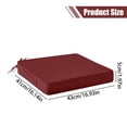 thumbnail image 3 of Outdoor Square Seat Cushion with Handle, Waterproof Garden Chair Pad, Thickened Non Slip Cushion for Patio, Removable Washable Cover, 43X41X5Cm, Seat Cushion *1, 3 of 6
