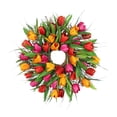 thumbnail image 1 of Corona de puerta, decoración de primavera, guirnalda de flores, celebración de festivales, decoración del hogar Los 40CM, 1 of 8
