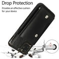 thumbnail image 6 of Compatible with iPhone 13 Pro Max Wallet Case with Card Holder Crossbody Neck Strap Lanyard Handbag Wrist Strap Purse for Women PU Leather Flip Case with Credit Card Kickstands Stand Case Black, 6 of 9
