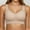 Beige, variant on Coffee Fashion Underwire Yoga Bras for Women No Padding with Adjustable Back Hooks V-Neck Basic Wireless Racerback Bra Low Support Workout Sports Bra