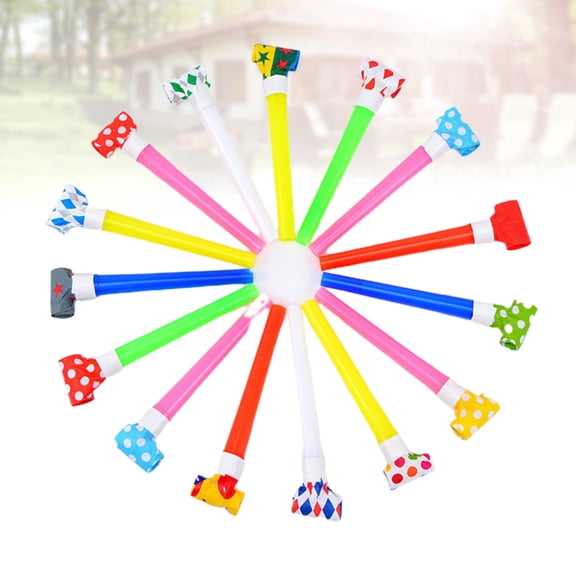 FESTFENDS Blowing Dragon Whistle Party Noisemakers 50Pcs for Kids Masquerade Ball Carnival