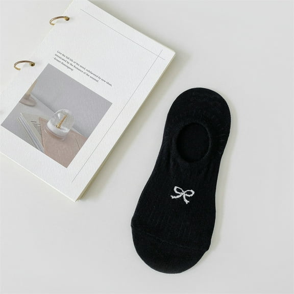 Nvzi-a 6 Pairs No Show Socks Womens - Non Slip Low Cut Ankle - Invisible Liner Socks for Casual & Formal Wear - Soft & Stretchable，Black