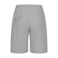 thumbnail image 4 of Bosfbaoi Mens Shorts Lightweight Quick-Dry Athletic Shorts Elastic Waist Drawstring Vacation Beach Shorts with Back Pocket, 4 of 7