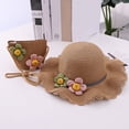 thumbnail image 2 of Ccpelsie Girl and Boys Sun Hat with Wide Brim Bucket Hats Adjustable Floppy Sun Hat for Toddler Kids(Coffee,One Size), 2 of 6