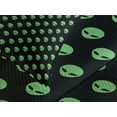 thumbnail image 4 of Ambesonne Alien Quilted Bedspread Set 3 Pcs, Martian Design, King Size, Fern Green Black, 4 of 5