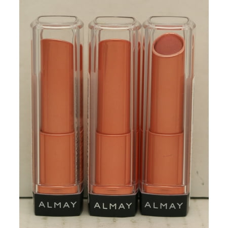 (3x)Almay Smart Shade Butter Kiss Lipstick, 30 Nude-Light, 0.09 Oz / 2.55g