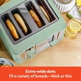 thumbnail image 3 of BELLA tostador de 4 rebanadas con apagado automático, ranuras extra anchas y bandeja extraíble para migas y función de cancelación, descongelación y recalentamiento, pan tostado y bagel, salvia, 3 of 5