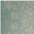 thumbnail image 2 of SAFAVIEH Courtyard Nina Distressed Floral Indoor/Outdoor Area Rug, 8' x 11', Aqua/Grey, 2 of 4