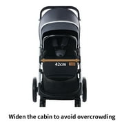 Baby Stroller,Revisable Seat,High Land Scape,Carrie to 40lbs,Unisex Standard Pram Toddler Infant(Brown)