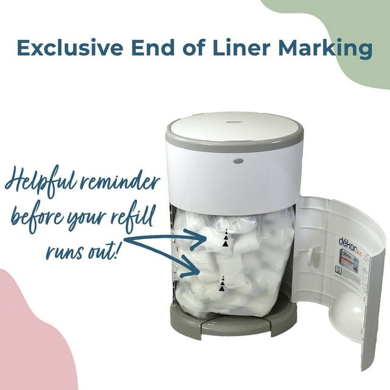 2 PACK Dekor Classic Diaper Pail Refills | 4 Count