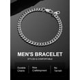 thumbnail image 6 of ChainsProMax Men Bracelets Stainless Steel 19CM Wrist Chain Men Husband Dad Gift Fathers Day Jewelry Gift, 6 of 8