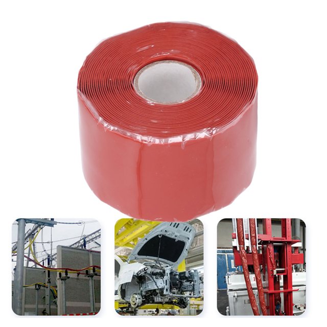 Ruban de Réparation en Caoutchouc Silicone Autocollant pour Tuyau d'Eau, Ruban d'Étanchéité pour Réparations d'Urgence, Largeur 5m 50mm