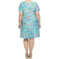 thumbnail image 3 of White Mark Floral High Waist Tiered Dress (Women's & Women's Plus), 3 of 5