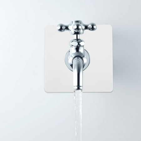 Hemobllo White PVC Plumbing Cover Plate Escutcheon for Wall Split Flange and Shower Hole