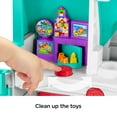 thumbnail image 6 of Fisher-Price Little People Toddler Playhouse, Big Helpers Home Electronic Playset, 7 Play Pieces, 6 of 6