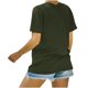 thumbnail image 5 of Fiudx Ofertas de La Semana Camiseta Informal de Manga Corta con Cuello Redondo Estampada para Mujer, 5 of 5