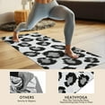 thumbnail image 4 of White and Gray Of Leopard Print Hot Yoga Mat Towel Non Slip for Hot Yoga - Quick-Drying Yoga Mat Cover with 4 Corner Pockets with Travel Bag - Hot Yoga Towel Non Slip 70"x26", 4 of 6
