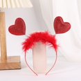 thumbnail image 1 of Diadema de amor para el día de San Valentín, diadema con lentejuelas, fiesta, lugar pintoresco, concierto, diadema de primavera para adultos con forma de corazón, material duradero, 1 of 6