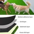 thumbnail image 6 of 3x32 Ft Artificial Grass Turf Indoor Outdoor, Synthetic Dog Grass Pads with Drainage Holes and Rubber Backing, 0.6" Fake Grass Rug for Garden Lawn, 6 of 10