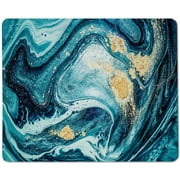 Yeuss Swirl Textures Rectangular Non-Slip Mousepad Abstract Marine Art. Natural Luxury Marble Texture.Very Beautiful