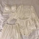 thumbnail image 2 of Solid Color Pajamas Sets Womens Outfit Strap Top Long Short Pants Sleepwear Suit Girl Spring Summer Comfotable Home Clothing XXL, 2 of 4