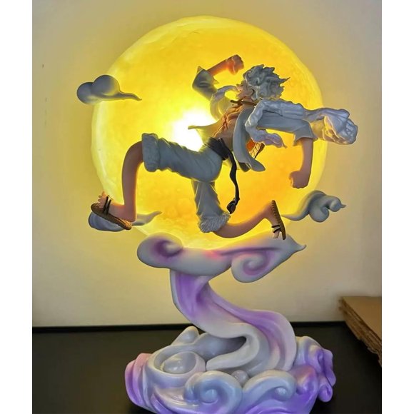 Nouveau Luffy (à la Poursuite de la Lune Ver) Personnage Anime Modèle Statue Figurines d'Action Ornement de Bureau Décorations Populaires Souvenirs pour Fans Cadeau Créatif Collectionnable