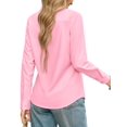 thumbnail image 4 of Vividaire Womens Button Down Shirts Long Sleeve Wrinkle Free Shirts Regular Fit Formal Work Blouses Dress Tops, 4 of 9