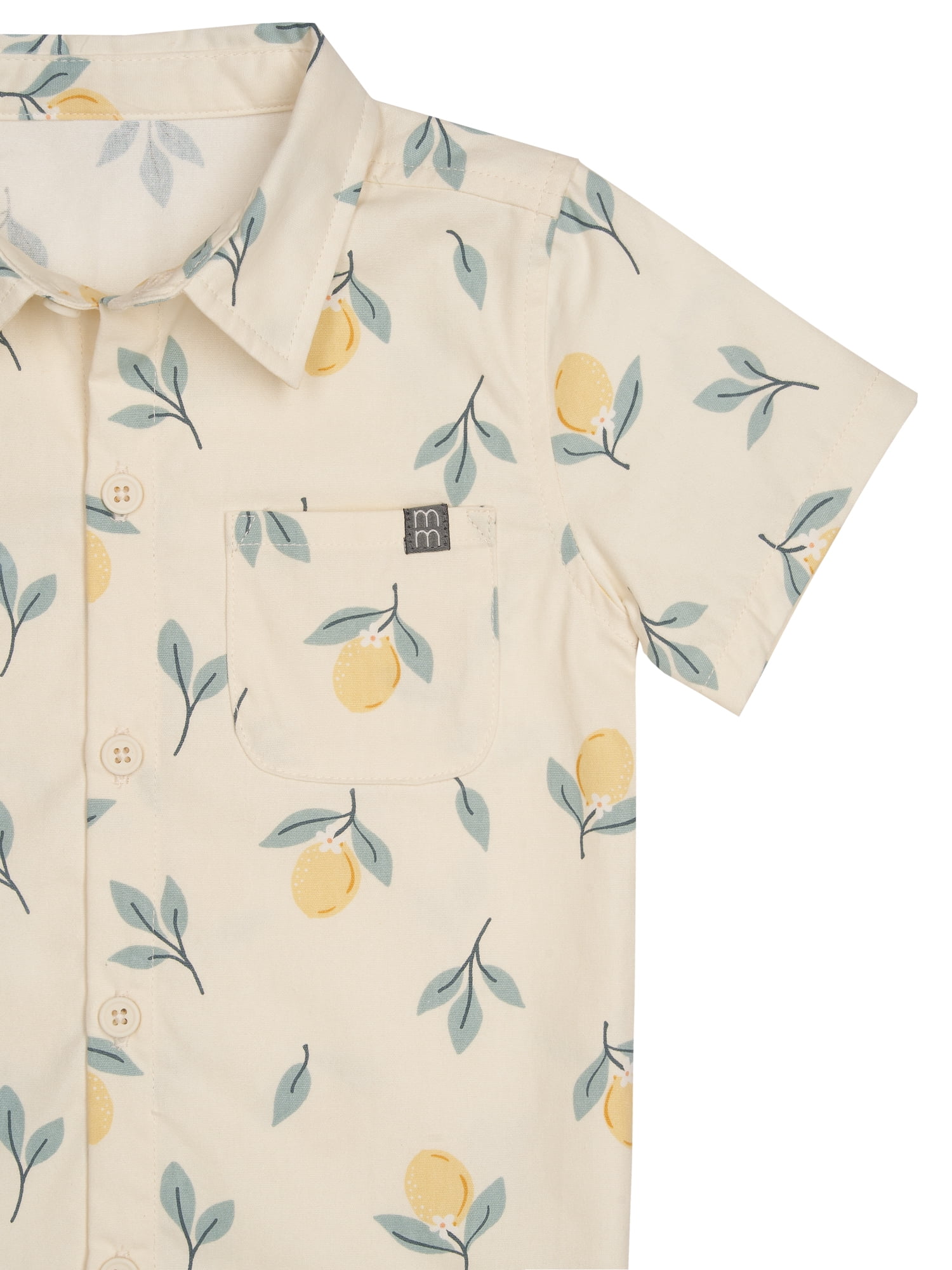 Modern Moments by Gerber Toddler Boy Woven Shirt and Short Set, Sizes 12M-5T