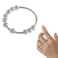 thumbnail image 3 of Stainless Steel Bead Ring: Elegant Fashion Jewelry for Women, European and American Style, Must-Have Accessory, 3 of 4