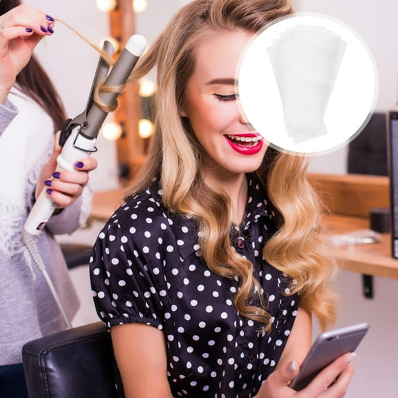 UNOMOR 50 Sheets Highlighting Strips Hair Paper Wrap for Hair Excess Treatment Absorption for Hair Stylists