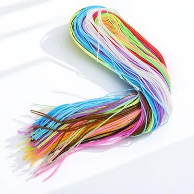 FRCOLOR Assorted Color PVC ng Craft Trim Cord for Jewelry and Keyrings 200Pcs