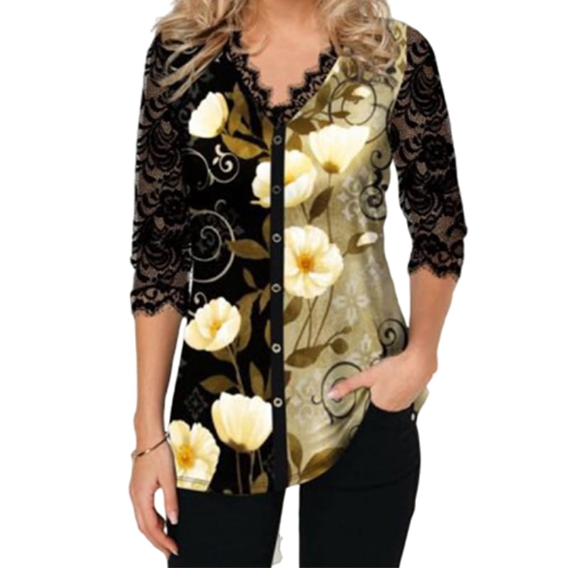 Fashion Elegant Lace Shirt Women 